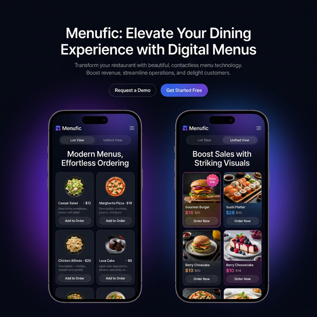 Menufic Mockup